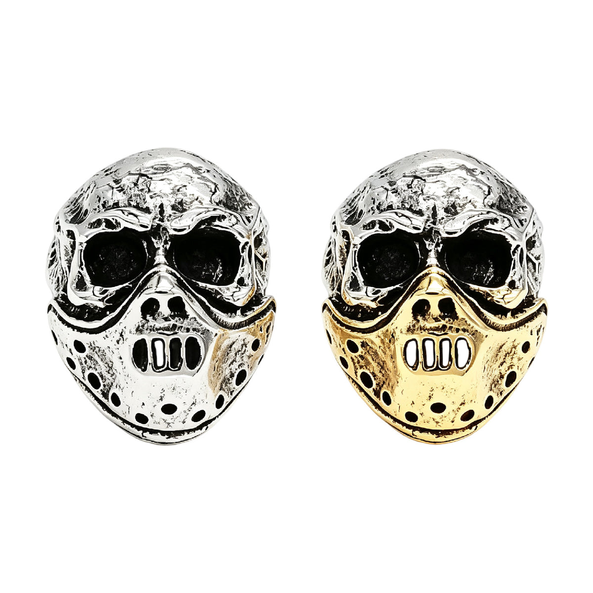 Gas Mask Skull Titanium Steel Ring