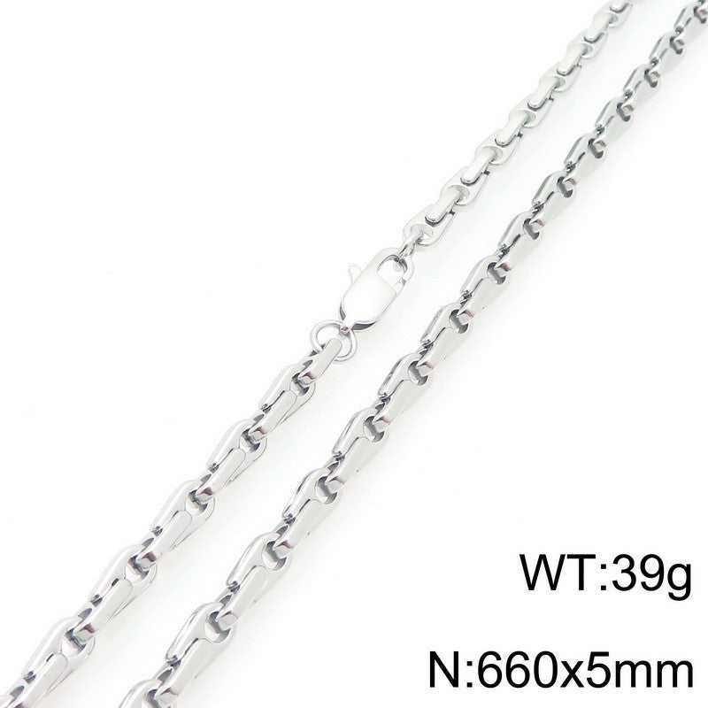 Japan Korea Fashion Melon Seed Chain Bracelet Necklace Set