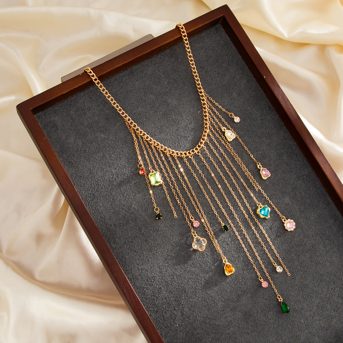 Dopamine Gemstone-Style Heart Choker