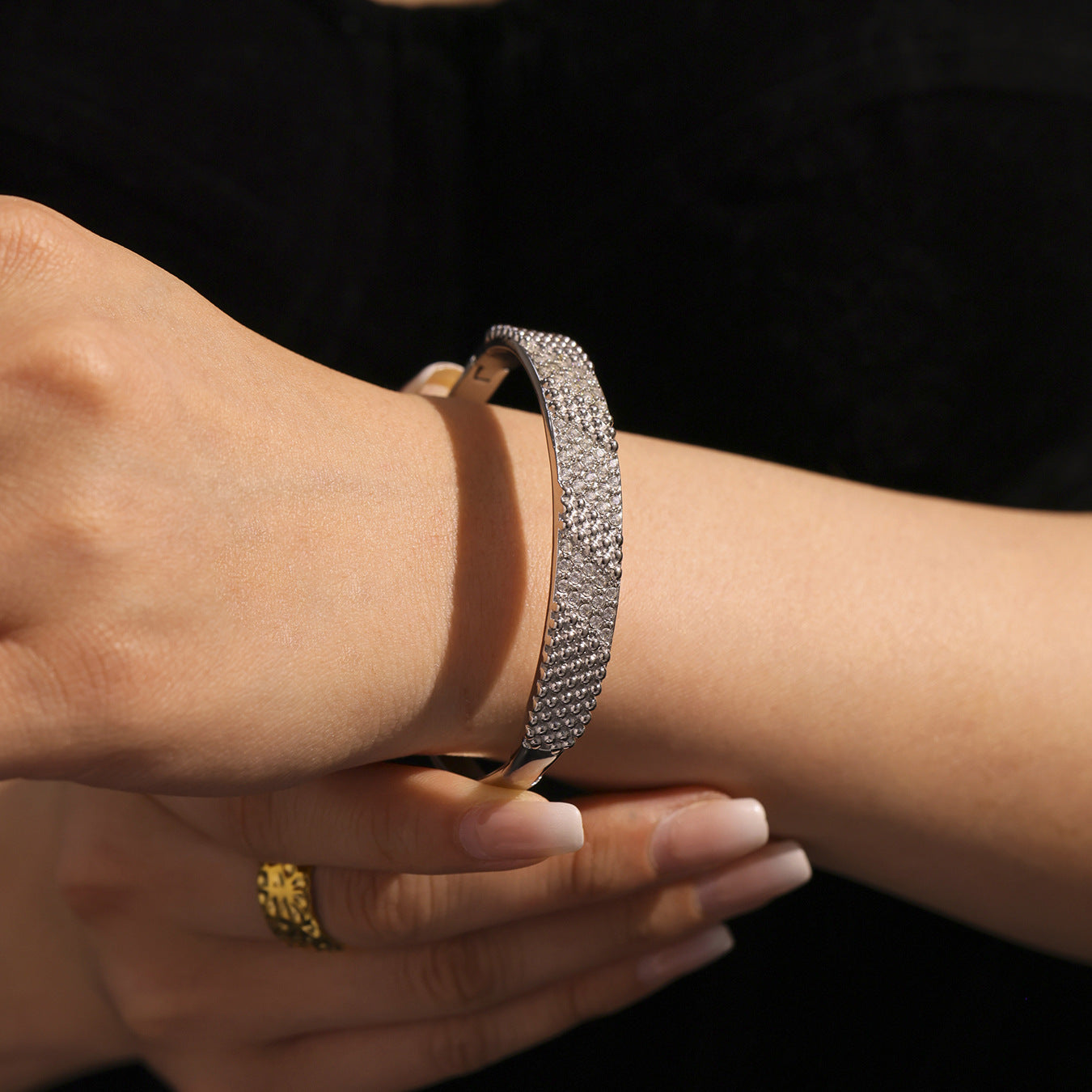 Planderful Pink Zircon Bracelet For Women Luxury Elegant