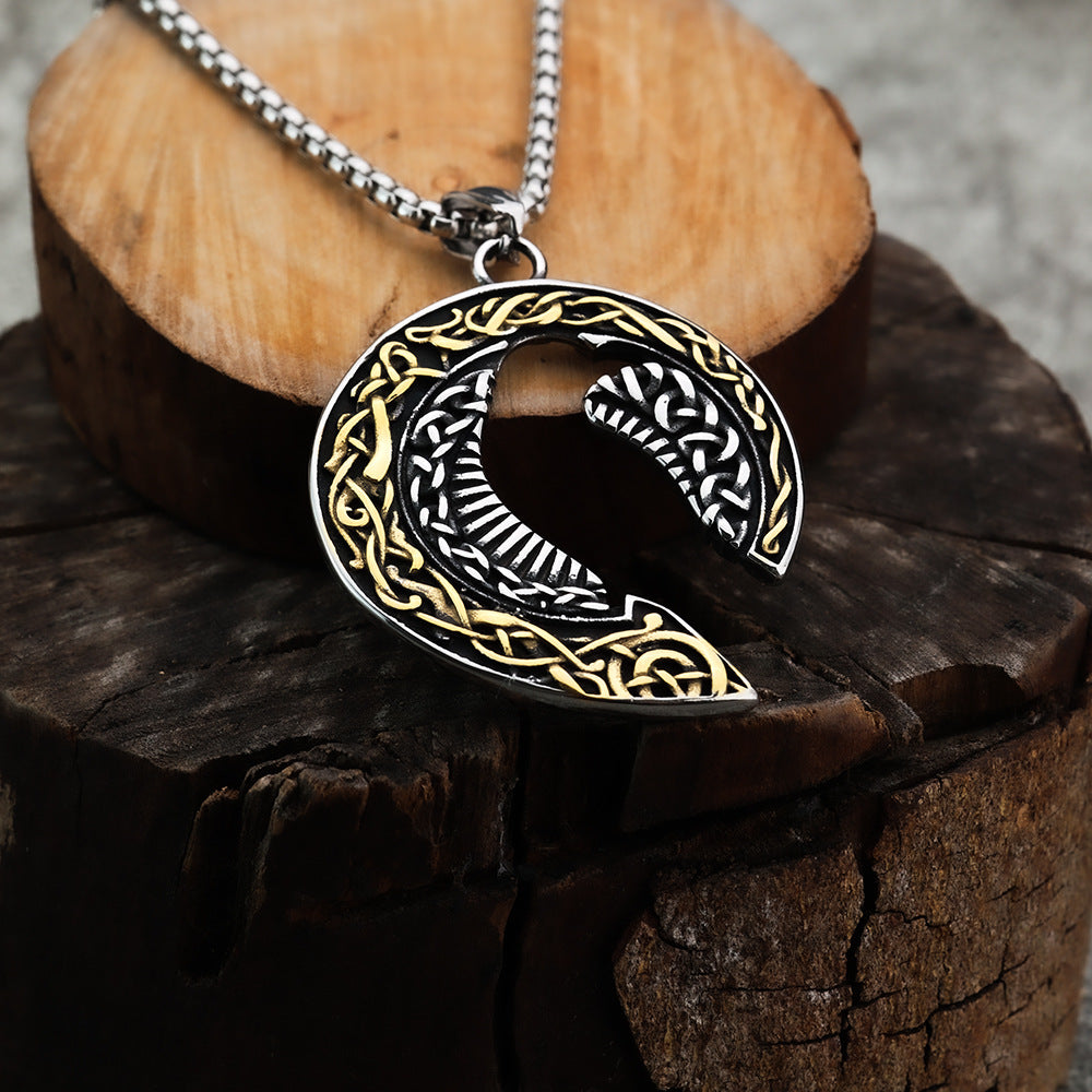 Cross-Border E-Commerce Amazon Neckwear Viking Pendant Necklace
