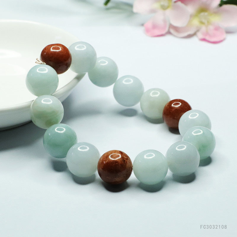Jadeite Multicolor Treasure Bead Beaded Bracelet