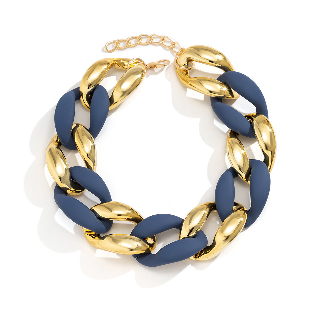 European and American Inspired Geometric Multi-Layer Necklace