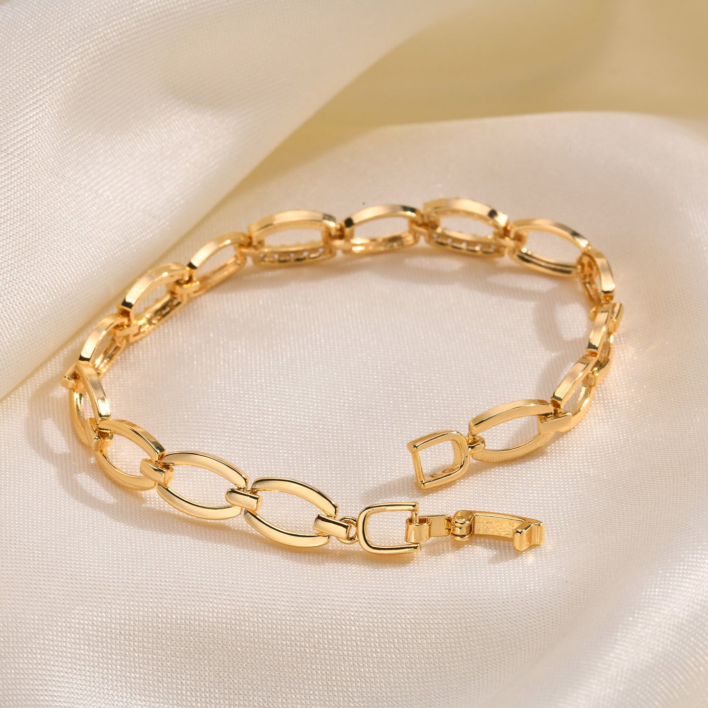 Copper Bracelet Square Heart Four-Leaf Clover Jewelry Wholesale