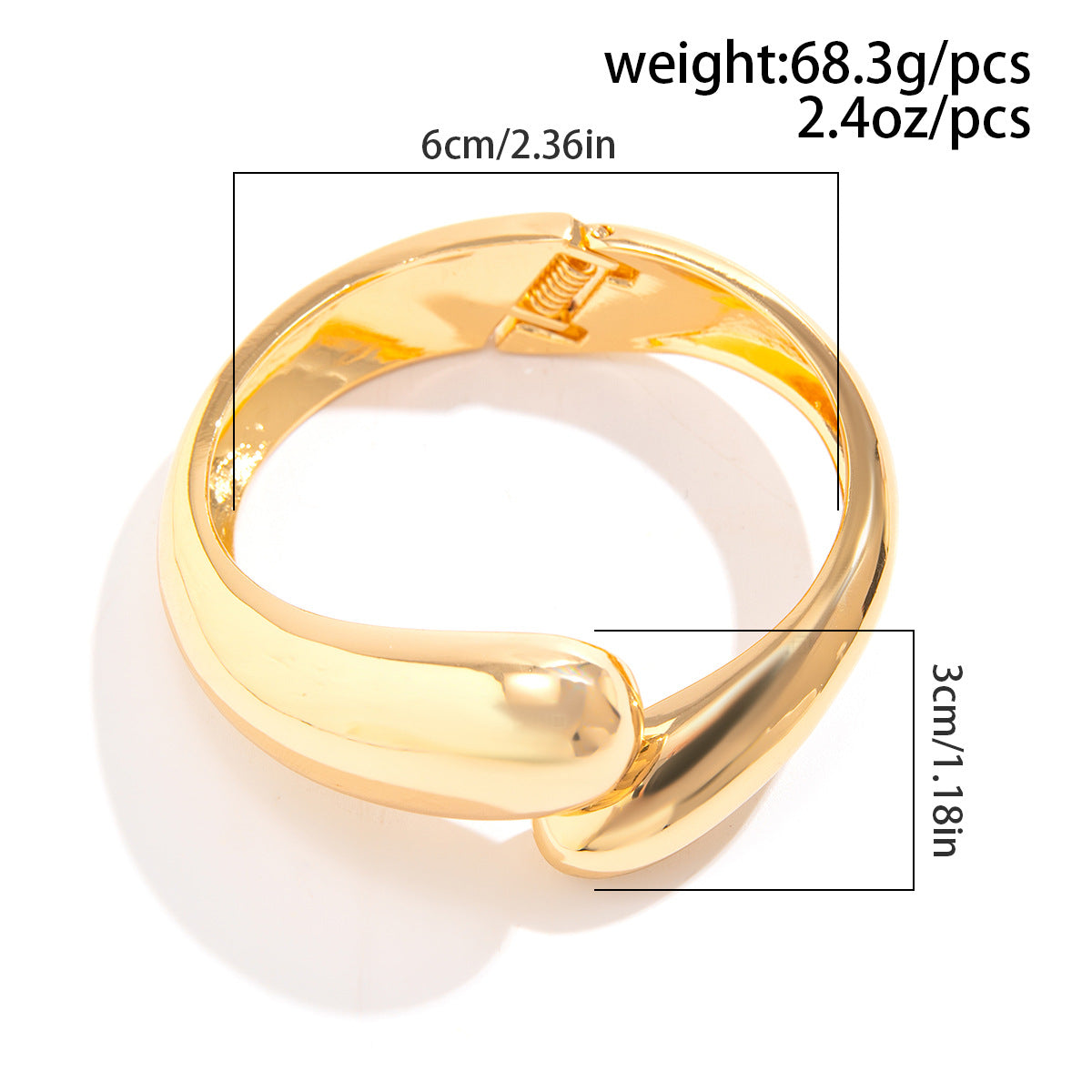 Heavy Industry Scenery Surface Bracelet Retro Metal Hug Bracelet