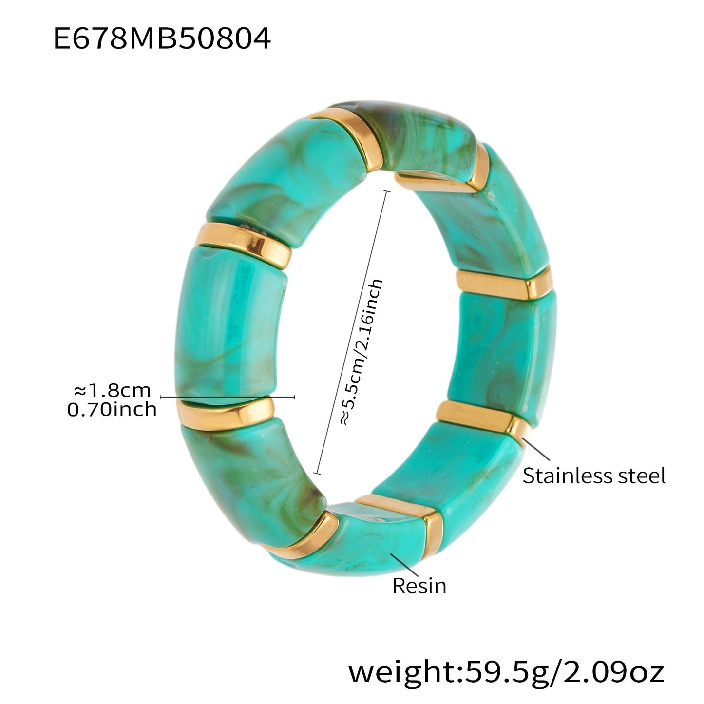 Planderful Everyday Genie Resin Elastic Bracelet For Fashion