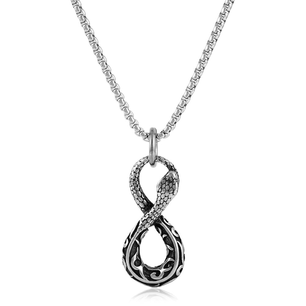 European And American Titanium Steel Snake Pendant Accessories
