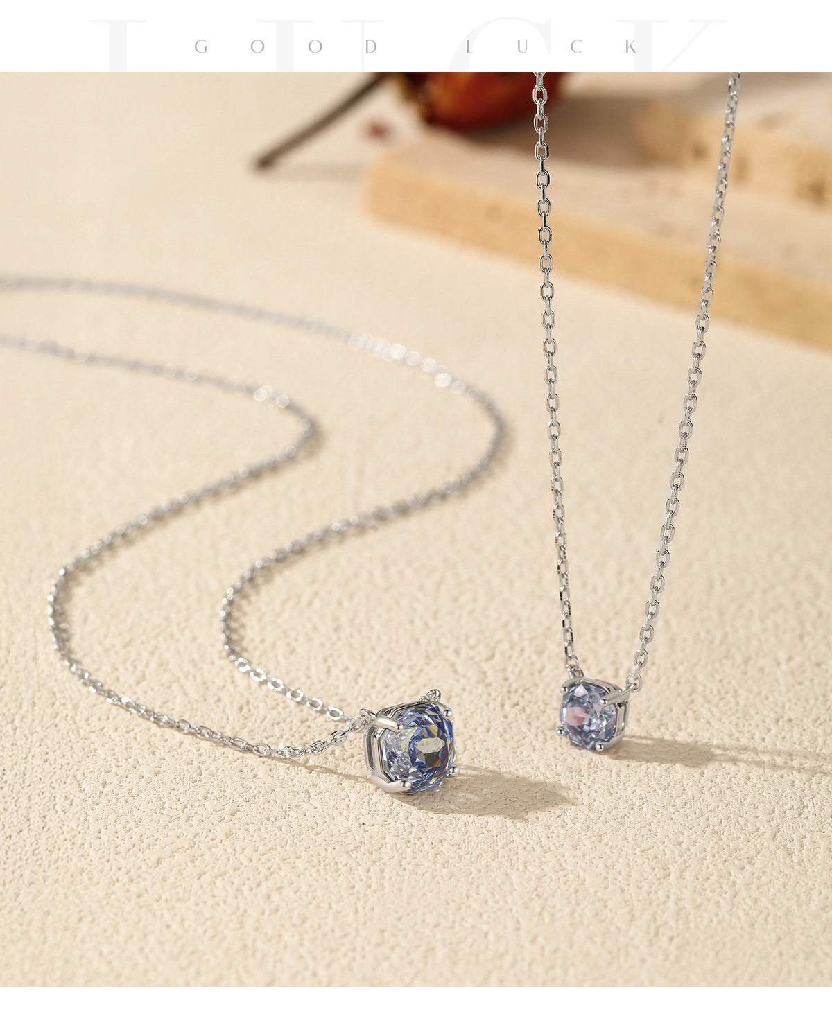 925 Sterling Silver Multicolor Octagonal Rose-Cut Zircon Necklace