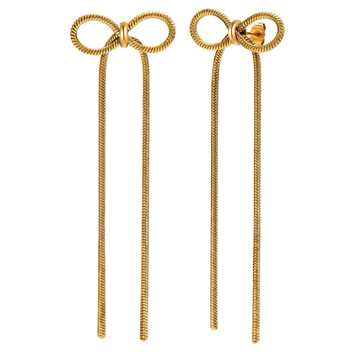 Stainless Steel Snake Earrings