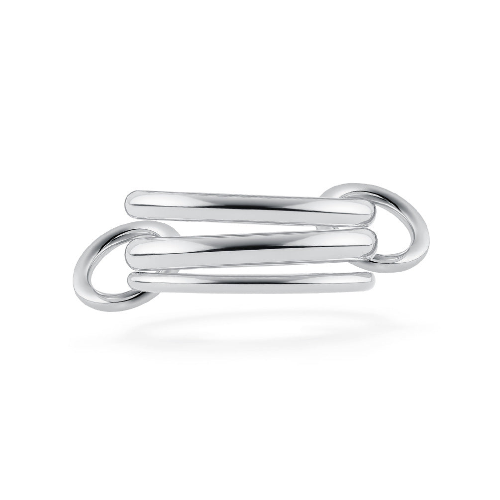 Planderful Stacking Interlocking Ring For Men And Women Size 6 To 9 Three Ring Band Creative Unisex Hand Jewelry