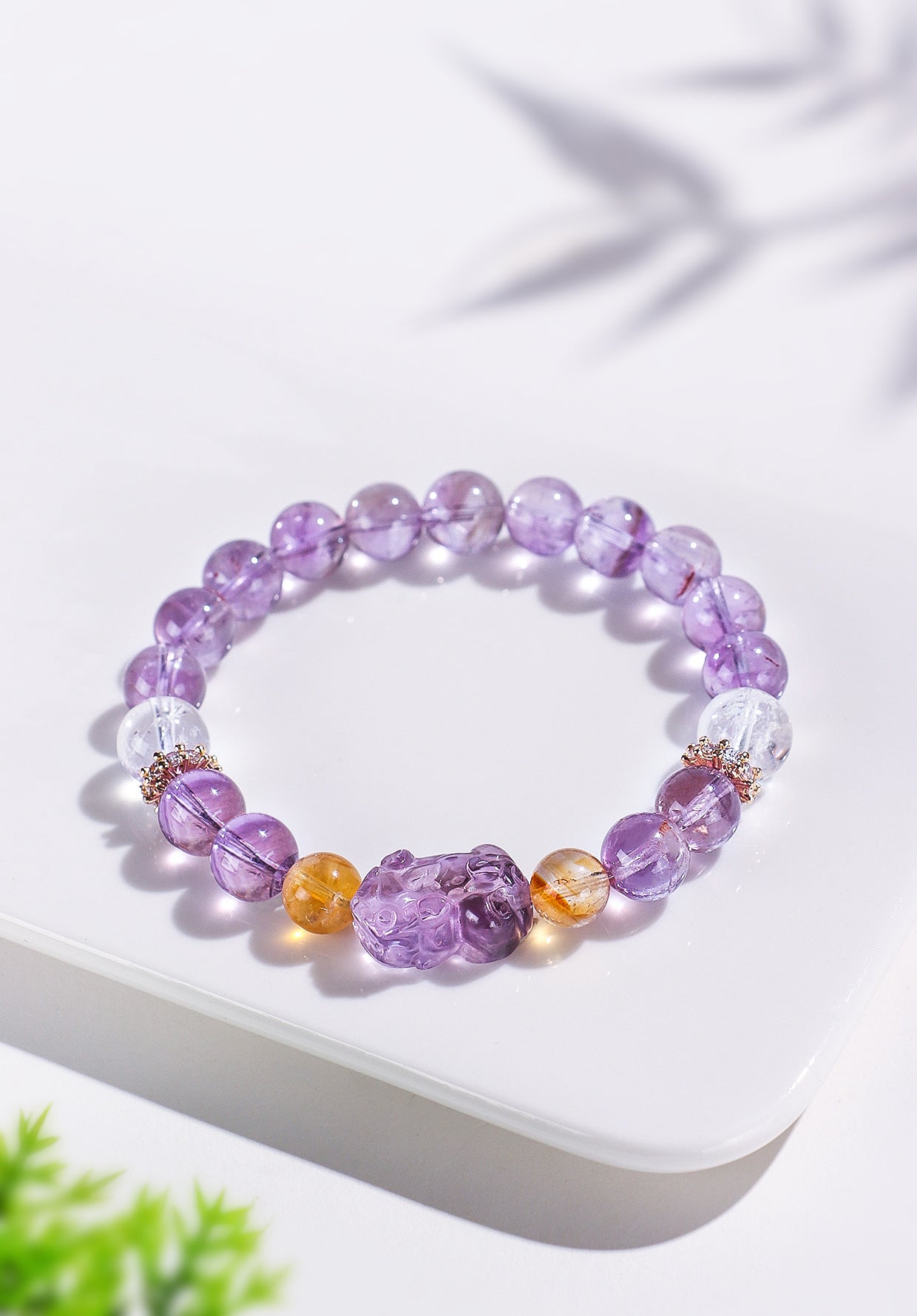 Planderful Fortune's Favor Amethyst Bracelet – Elegant Women's Fashion Accessory