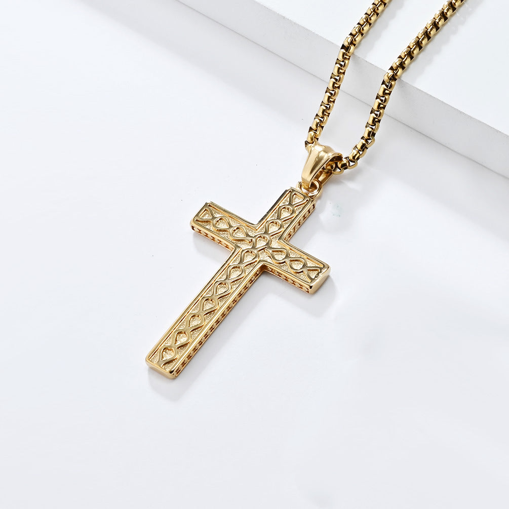 Timeless Titanium Steel Cross Necklace for Every Occasion