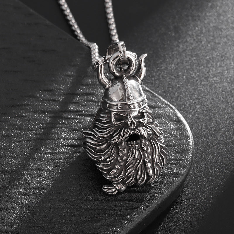 Vintage Skull Viking Stainless Steel Jewelry