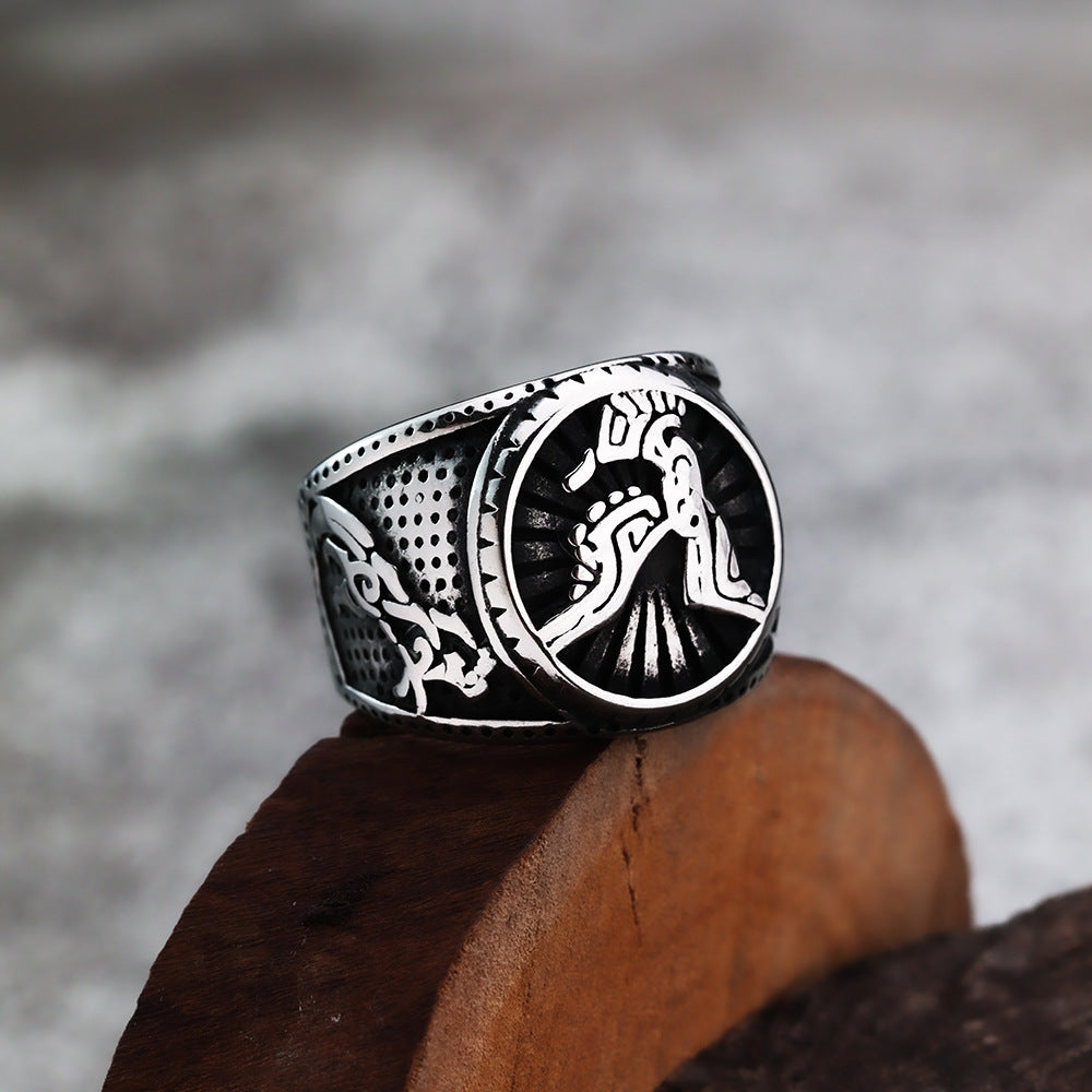 New European and American Style Jewelry Eagle Retro Ring