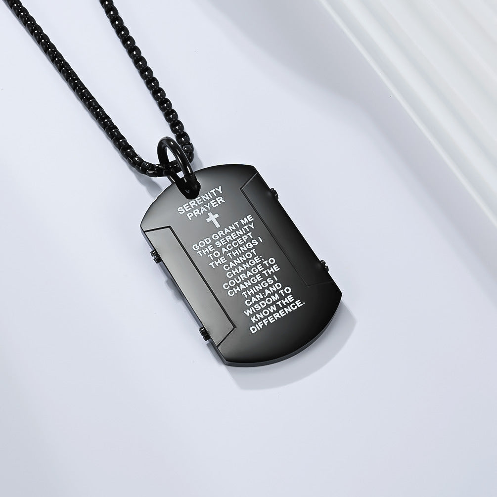 Steel Necklace - Elegant Mens Street Style Pendant Planderful Everyday Genie Collection