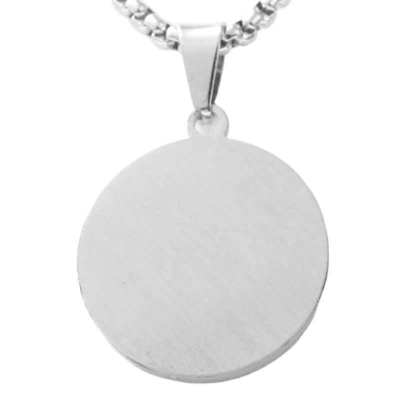 Personalized Retro Titanium Steel Tree of Life Necklace for Men - Trendy Stainless Steel Pendant