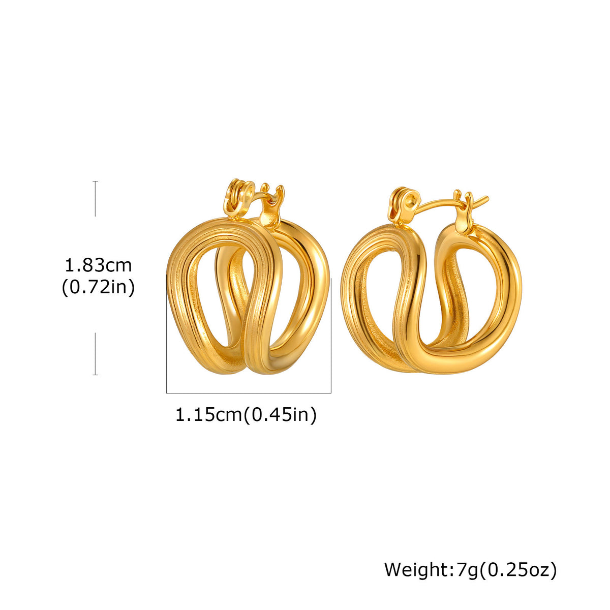Modern Stainless Steel Earrings