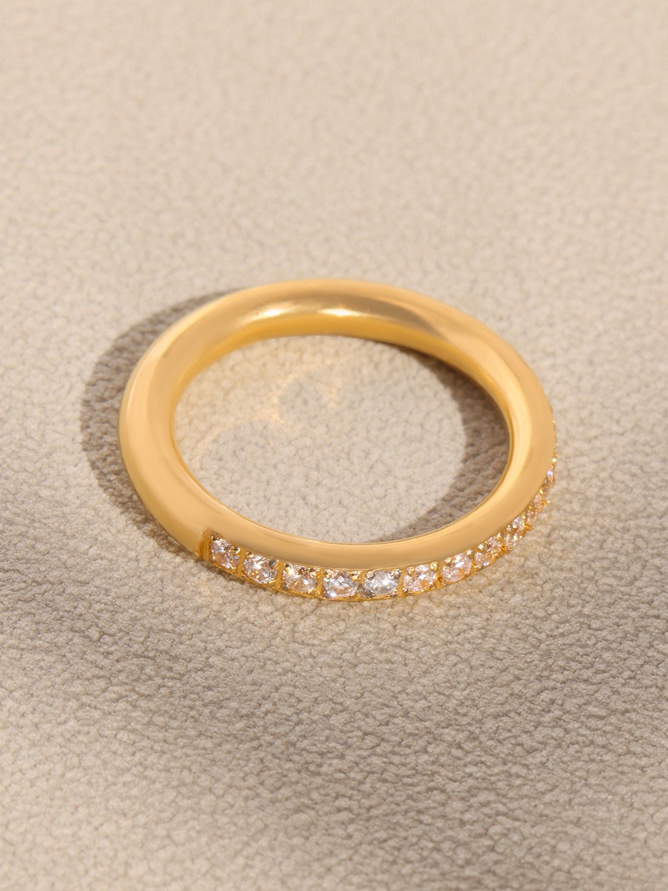 Planderful Zircon Ring Stackable For Everyday Commuters