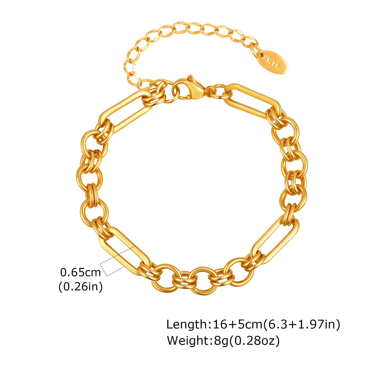 Cross Stainless Steel Bracelet Unisex