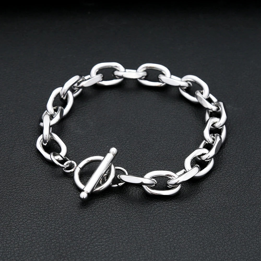 Punk Trendy Stainless Steel Men's Bracelet