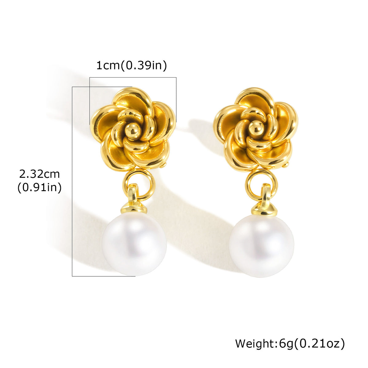 Pearl Earrings — Gold-Tone Styles