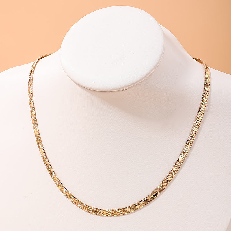 European Elegance Snake Chain Necklace by Planderful - Vienna Verve Collection