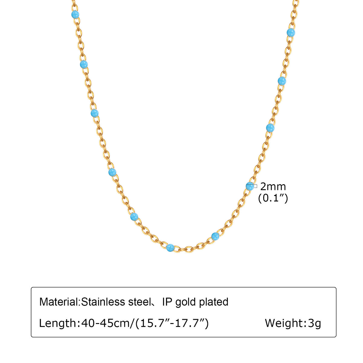 Necklaces Pomeranian Mint Green Stainless Steel Bracelet for Women