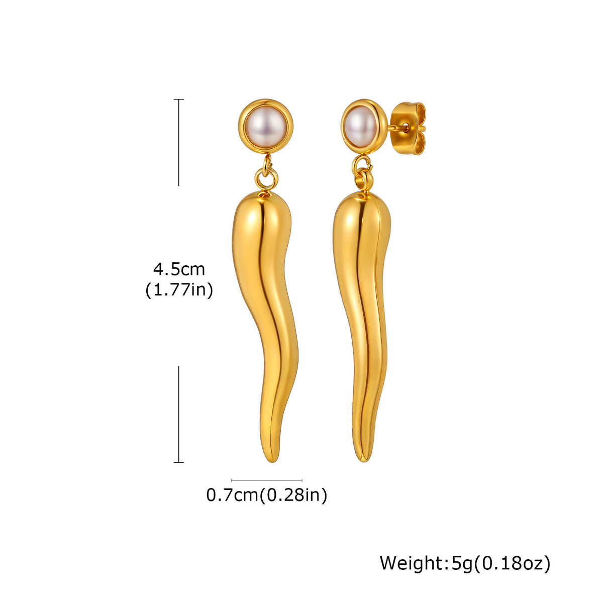 Sculptural Gold-Tone Drop Earrings — 3 Styles
