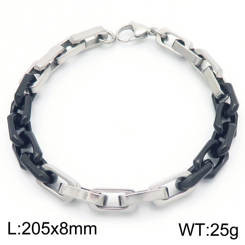 Planderful Personalized Men's Titanium Steel Bracelet