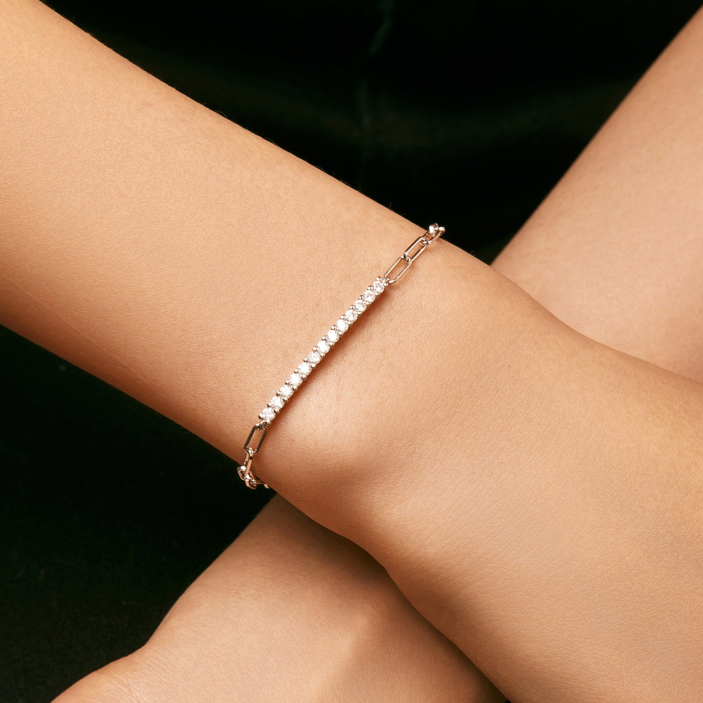 Planderful Moissanite Diamond Bracelet – Personalized Light Luxury Design