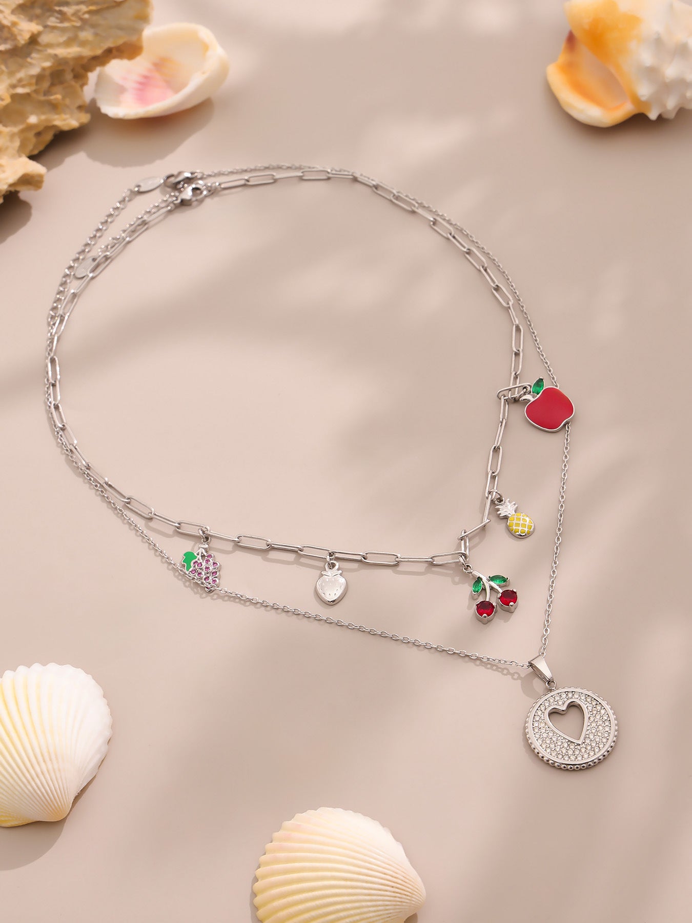 Planderful Women Collarbone Necklace Zircon 18K Gold Plated