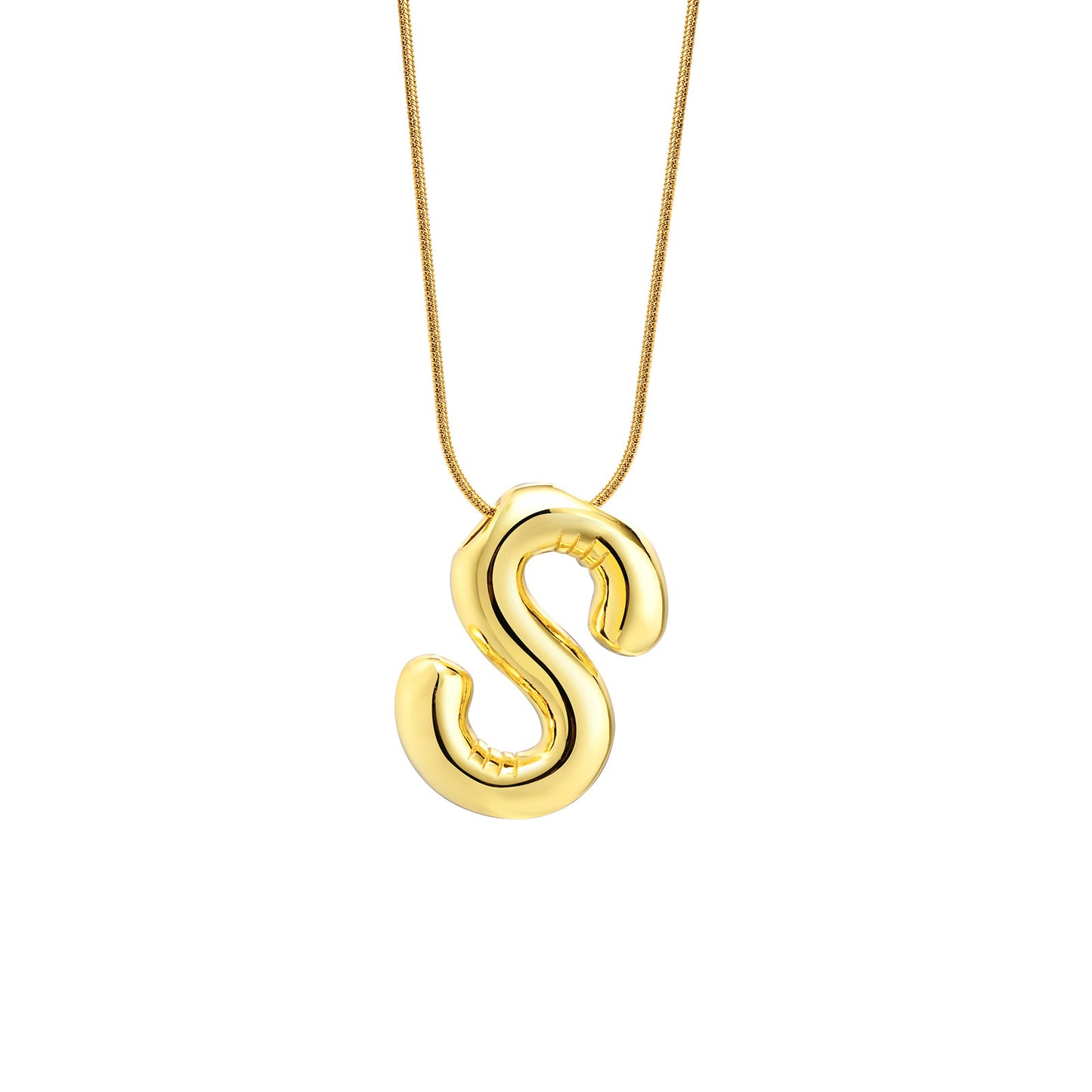 Fashion Round Snake Chain Necklace Women's Gold Jewelry Wholesale