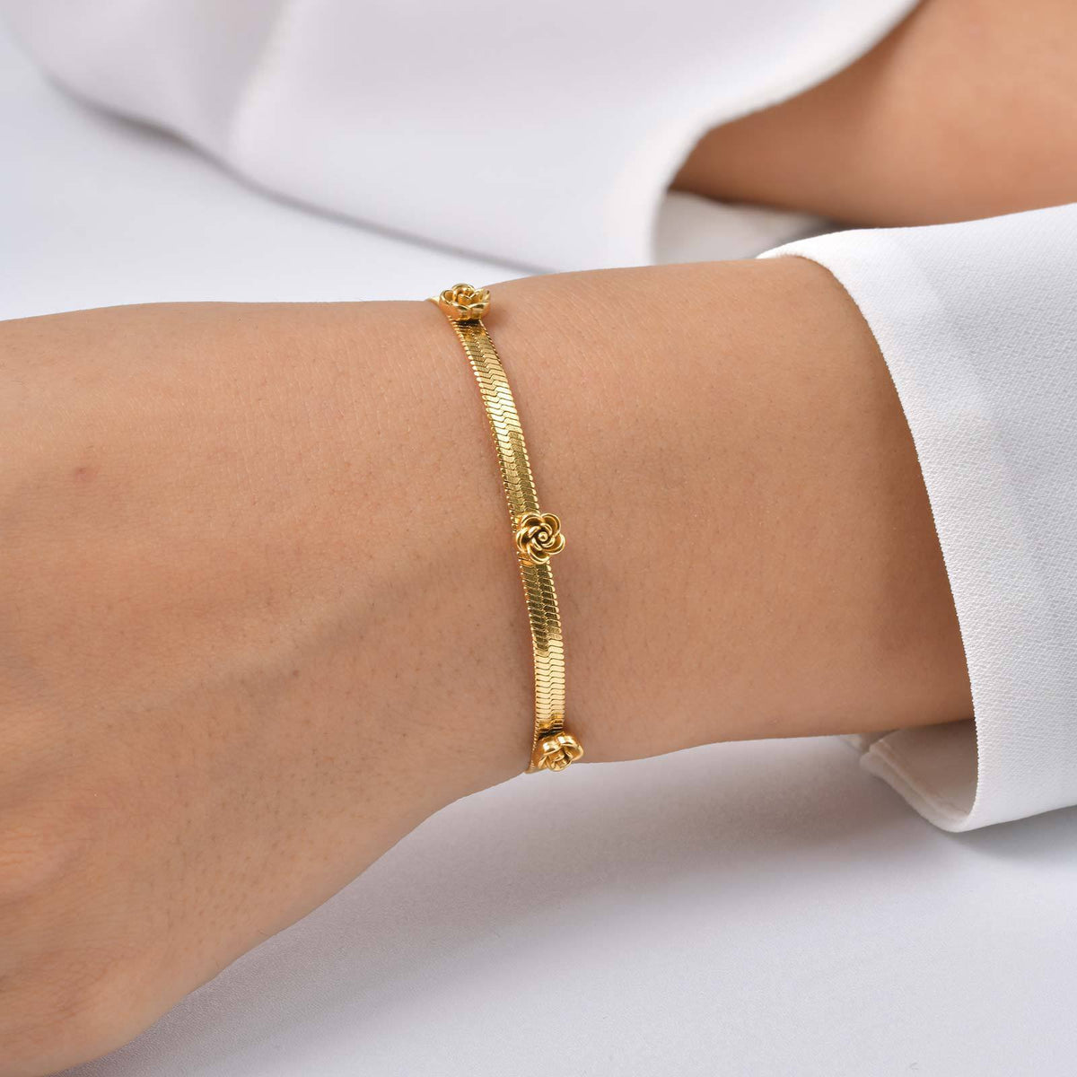 Flower Stainless Steel Bracelet