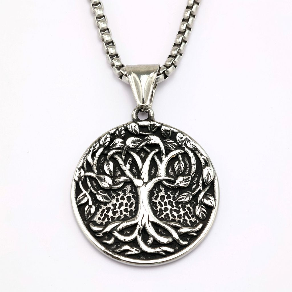 Planderful Unisex Tree of Life Pendant Necklace Retro