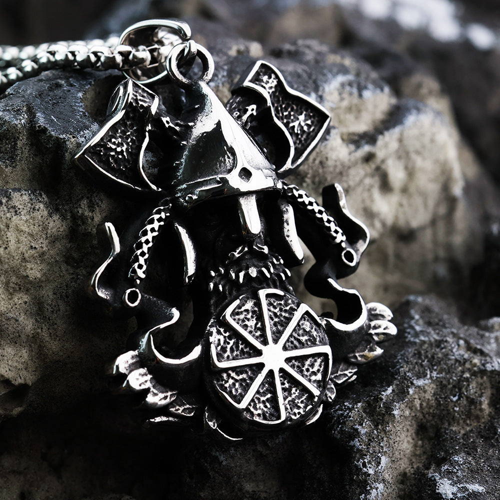 European And American Retro Men's Pendant Viking Odin Pendant