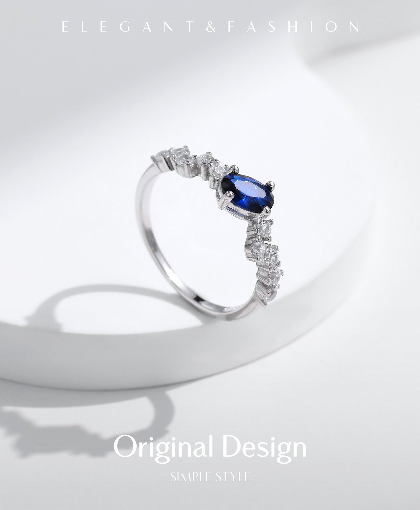 Planderful Gala Fireworks Ring – Vintage Asymmetrical Design with Shiny Zircon