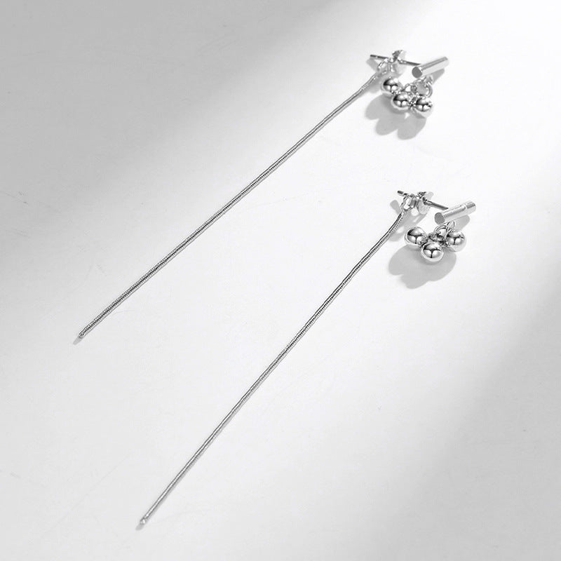 Minimalist Korean 925 Sterling Silver Women's Earrings