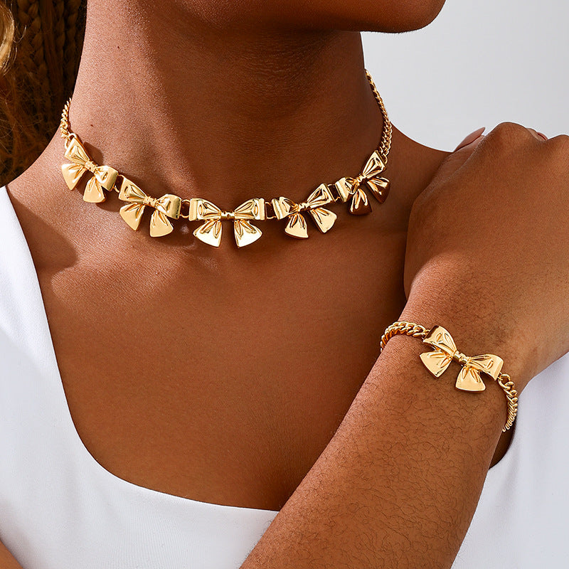 Planderful Vienna Verve Women's Exquisite Bow Jewelry Set