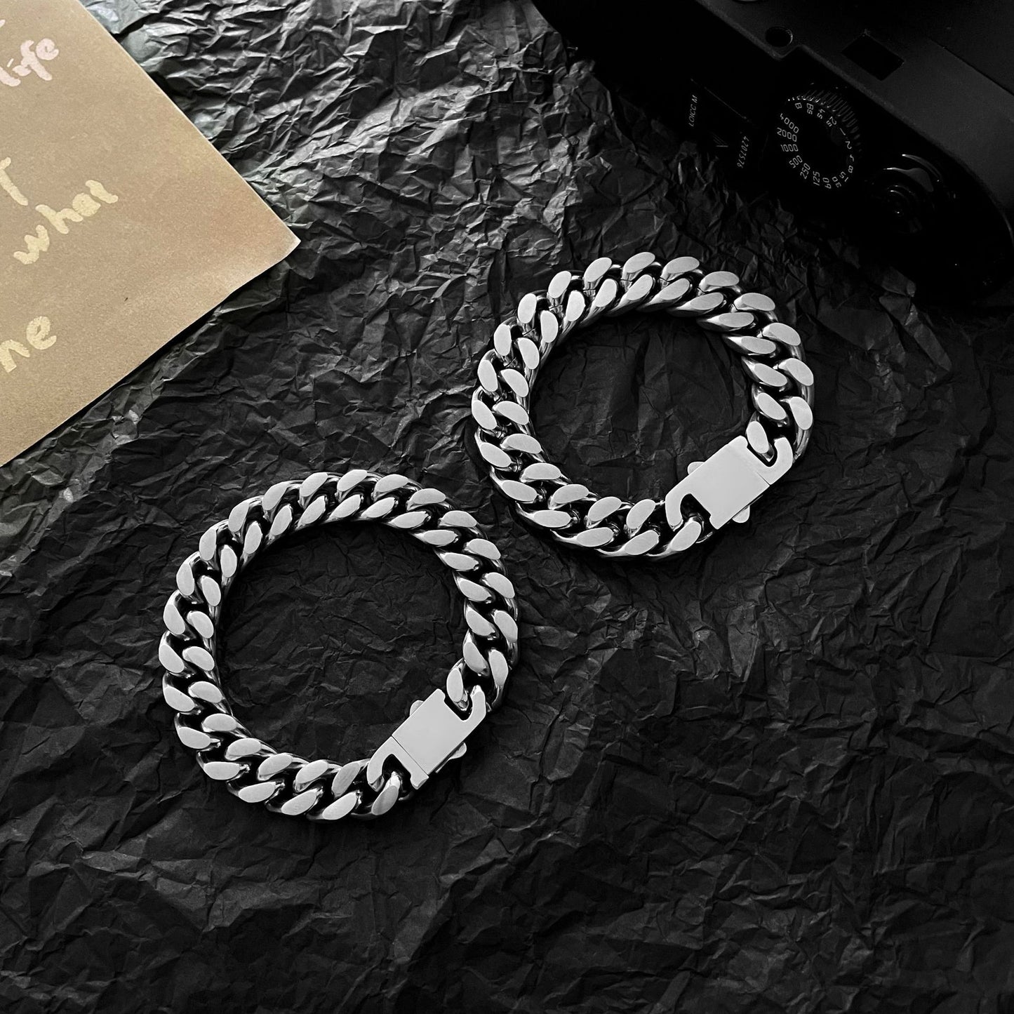 Planderful Jewelry Men's Cuban Bracelet Stainless Steel
