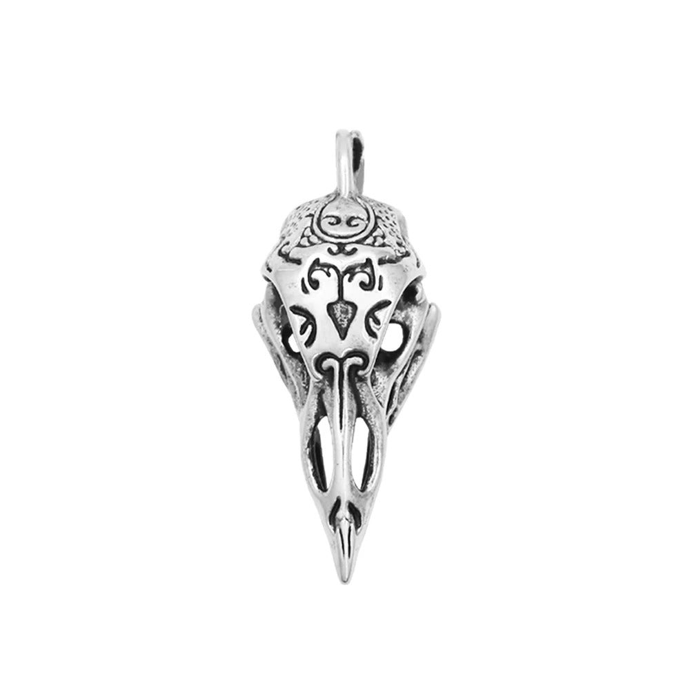 Punk Skull Viking Stainless Steel Pendant Necklace