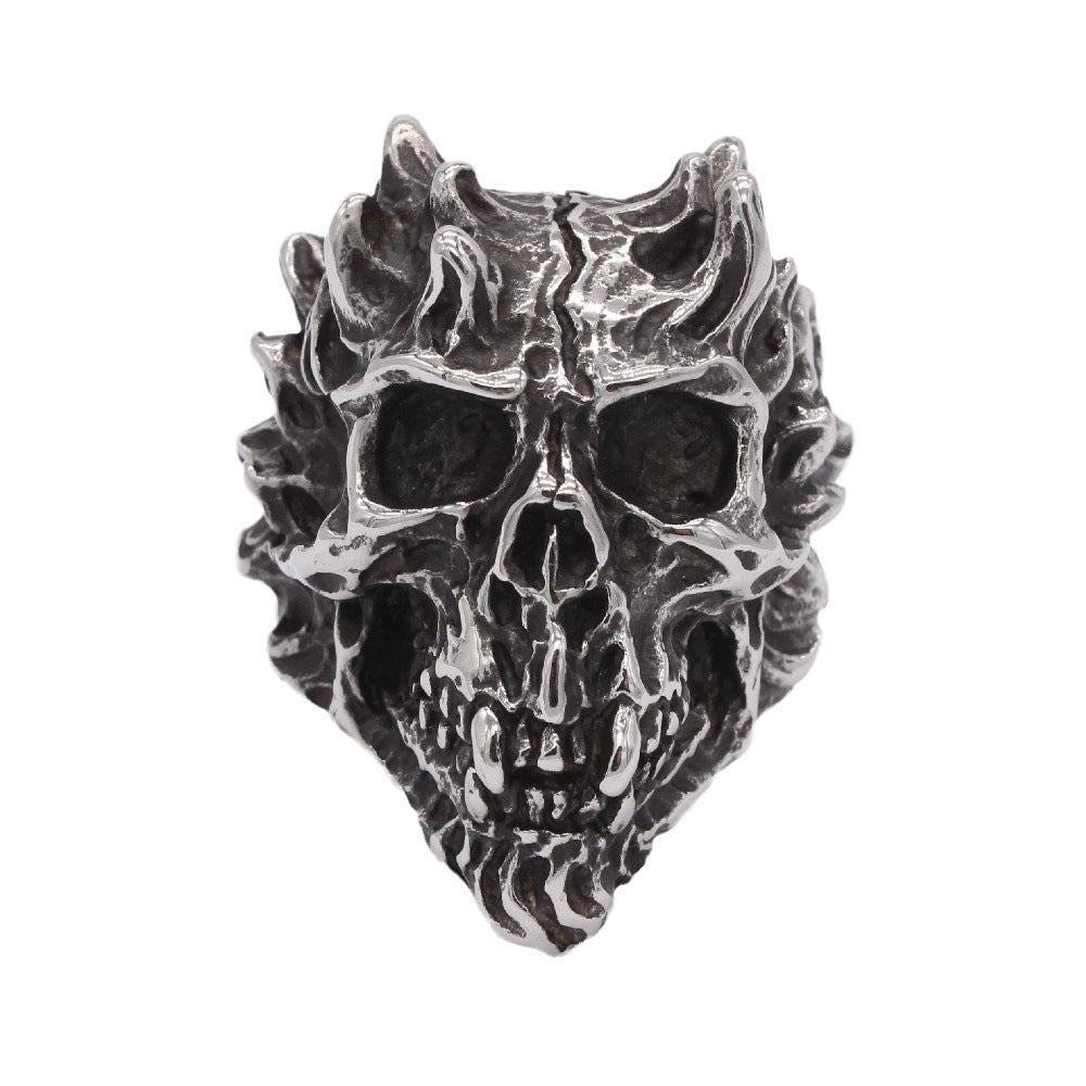 Devil Skull Titanium Steel Ring