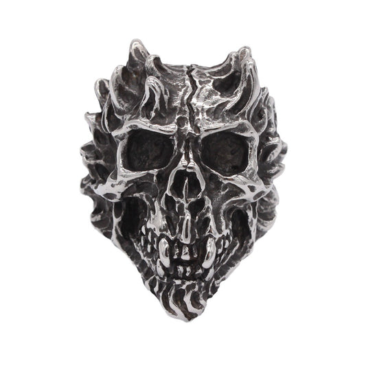 Devil Skull Titanium Steel Ring