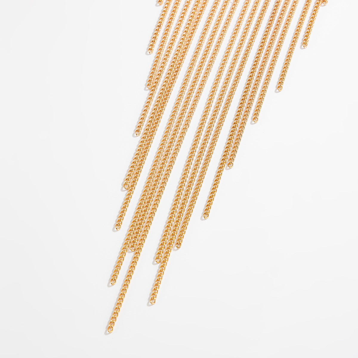 Waterfall Chain Fringe Layered Necklace