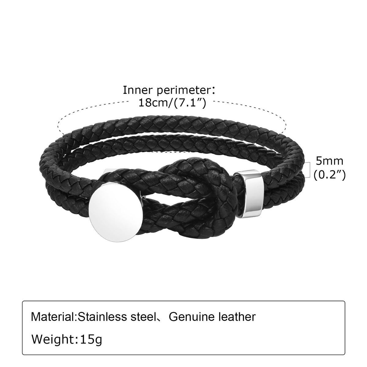 Black Stainless Steel Bracelet