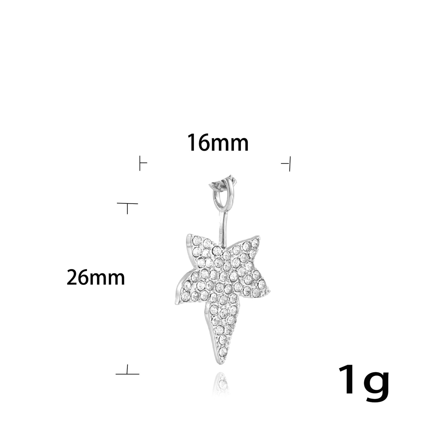 European And American Stainless Steel Leaf Pendant Necklace