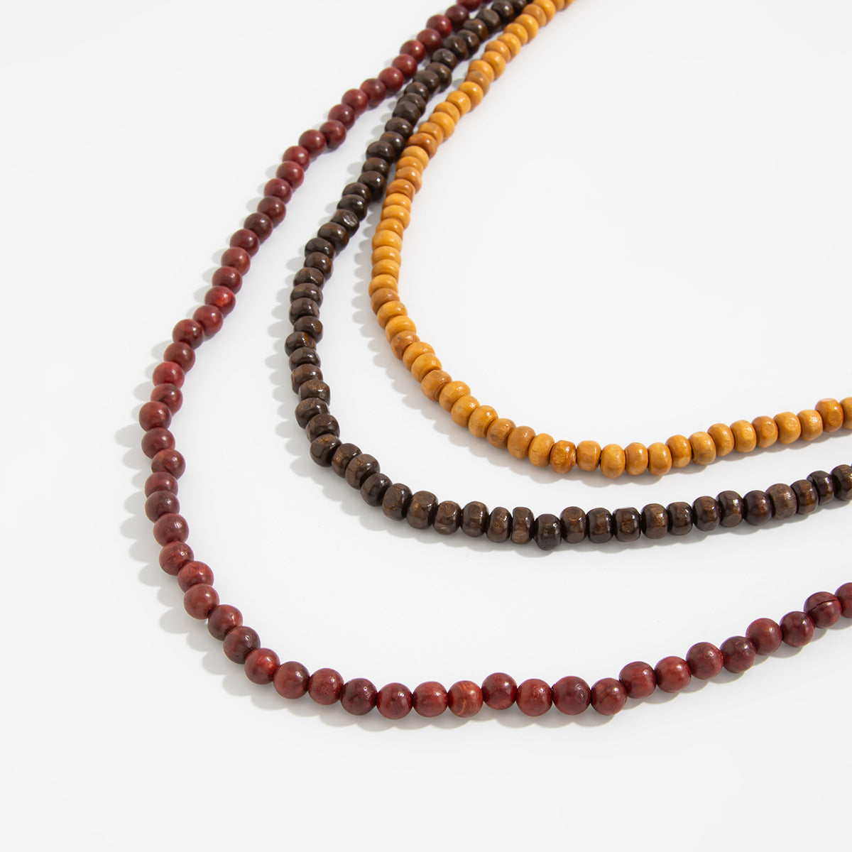 Ethnic Mixed-Bead Layered Sweater Necklace