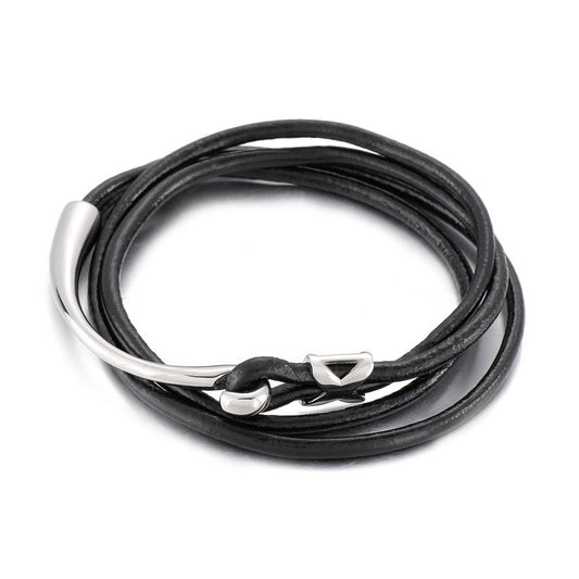 Planderful Everyday Genie Men Leather Rope Bracelet