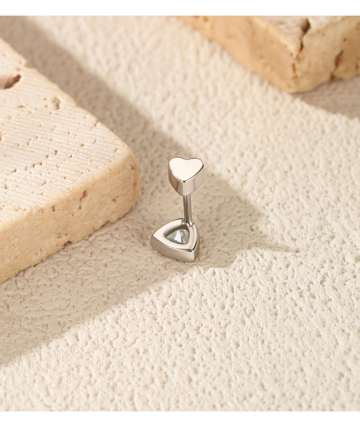925 Sterling Silver Kite-Cut Moissanite Stud Earrings