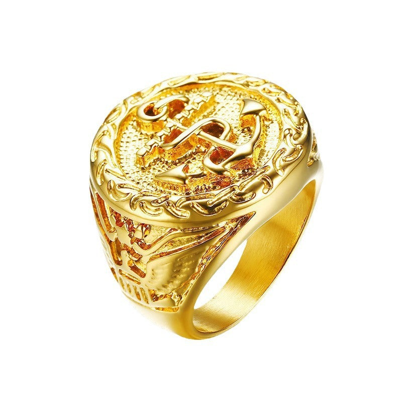 New Product Launch Stainless Steel Anchor Ring Pendant