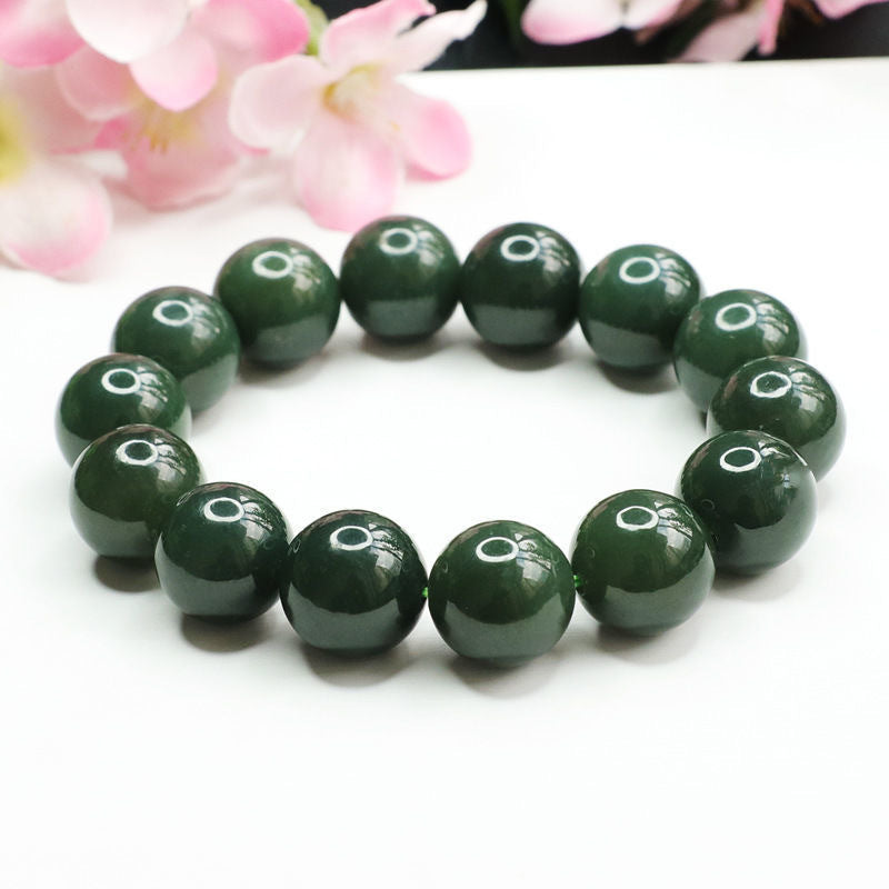 Dark Taqing Hetian Jade Bracelet